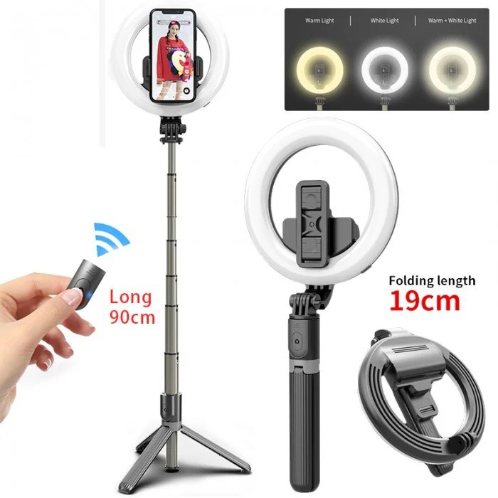 Ringlight Selfie Tongsis +Tripod L07