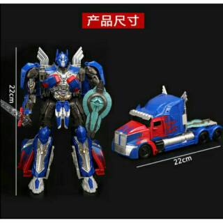  Mainan  robot transformers  robot optimus prime super 20 cm 