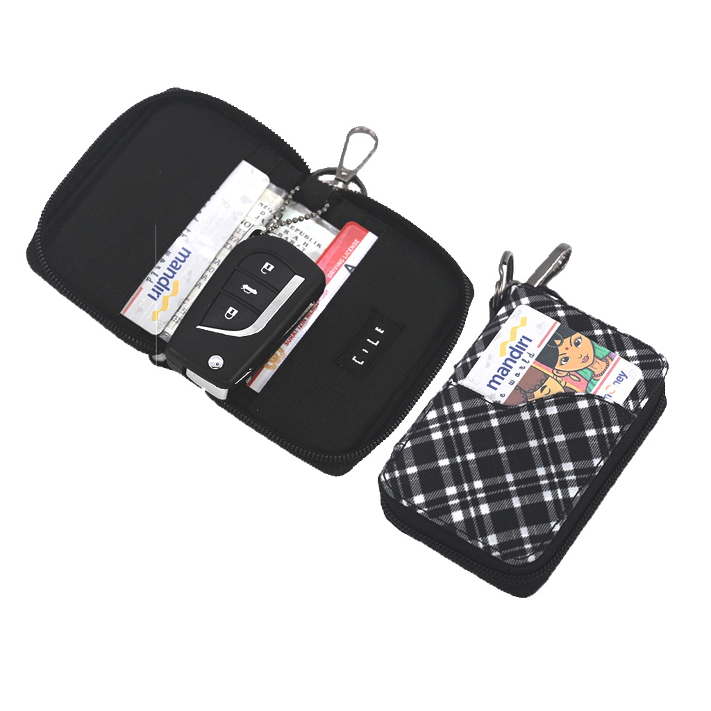 Dompet STNK Motor Mobil Kartu SIM eToll Gantungan Kunci Keyless Smartkey - DSR03