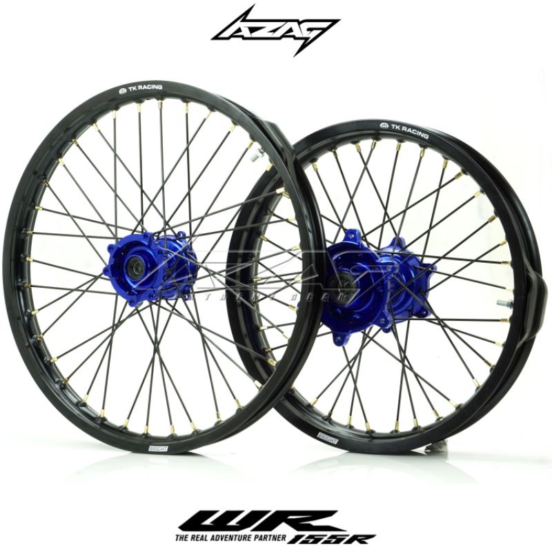 VELG SET WR 155 21/18 VELG TK RACING 160/215 TROMOL CNC SCARLET EXPEDITION
