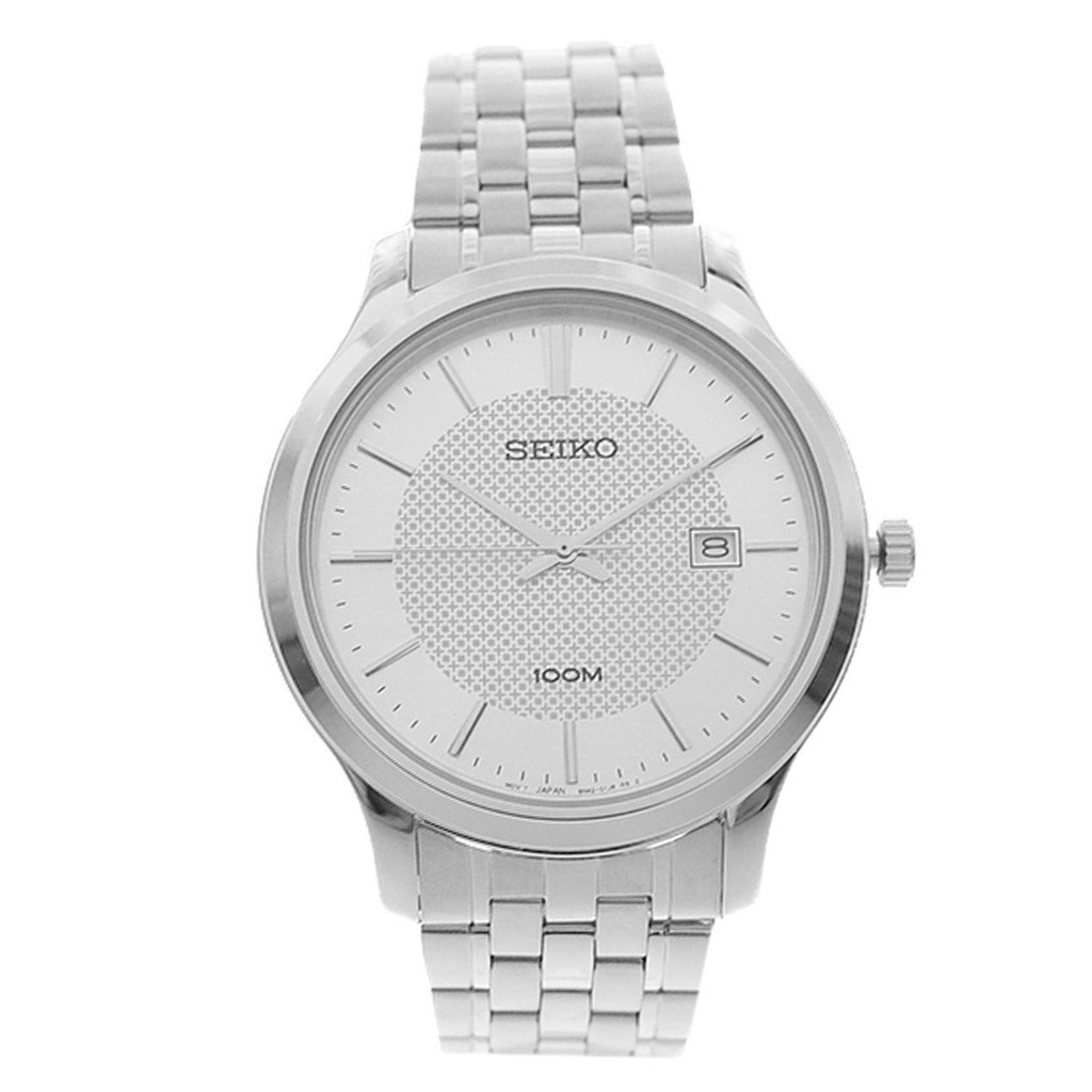 Seiko Quartz SUR289P1 Neo Classic Silver Dial - Jam Tangan Pria SUR289