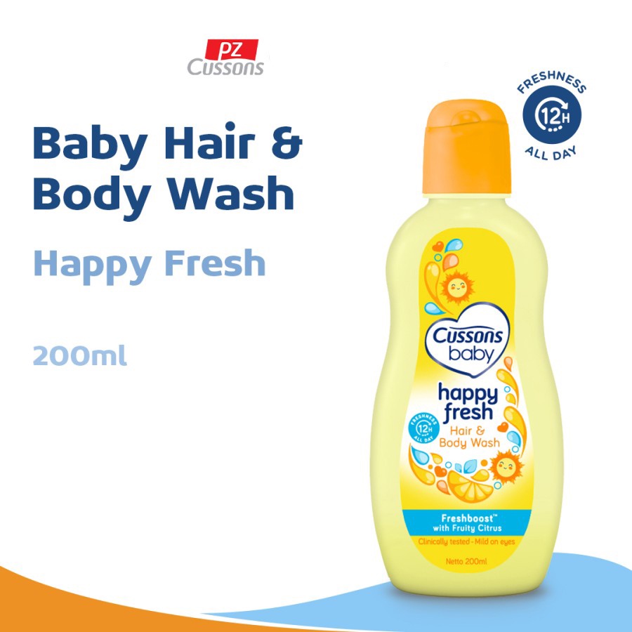 CUSSON BABY HAPPY FRESH HAIR &amp; BODY WASH 200ML