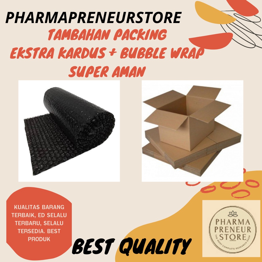 TAMBAHAN PACKING KARDUS DAN BUBBLE WRAP SUPER TEBAL EKSTRA AMAN