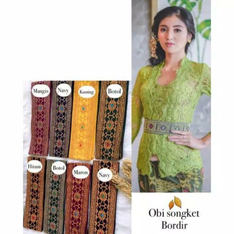 obi songket bordir