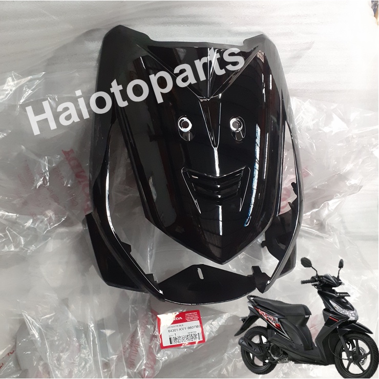 Cover Lampu Depan Beat Karbu Hitam 64301-KVY-960FMB Tebeng Lampu Beat Karbu Caver lampu Honda Beat K