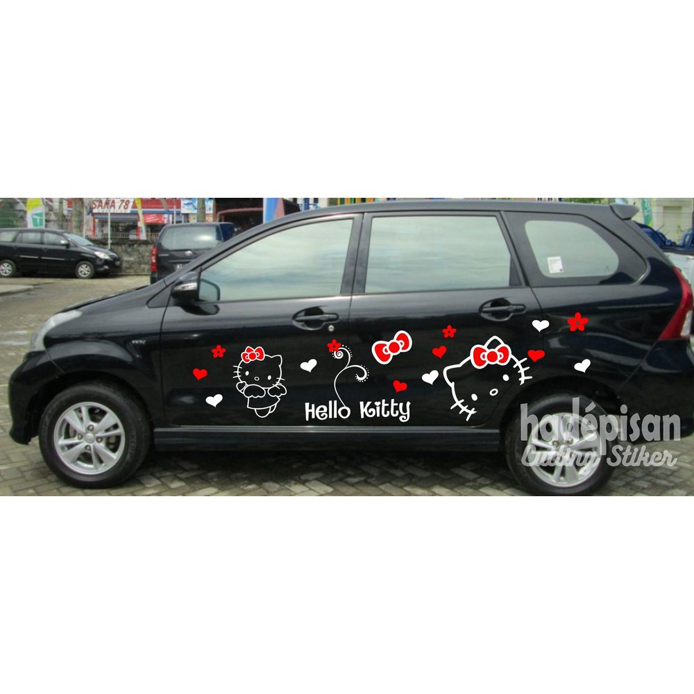 STIKER MOBIL HELLO KITTY CUTTING STICKER BODY MOBIL HELLO KITTY Shopee Indonesia