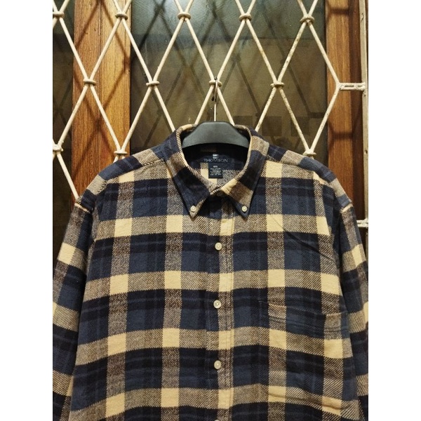 kemeja flannel outdoor second original 4L kemeja casual besar jumbo big size pria murah terlaris