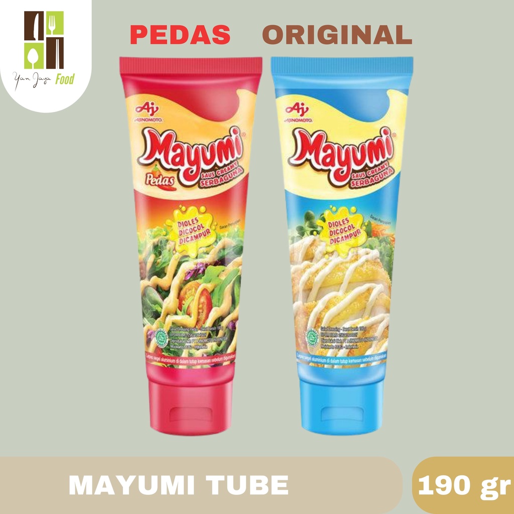 Mayumi Saus Mayo Original [190gr] / Pedas [180gr] Kemasan Tube