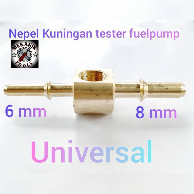 Nepel Kuningan pressure fuelpump FPG Universal 6&amp;6 mm 6&amp;8 mm