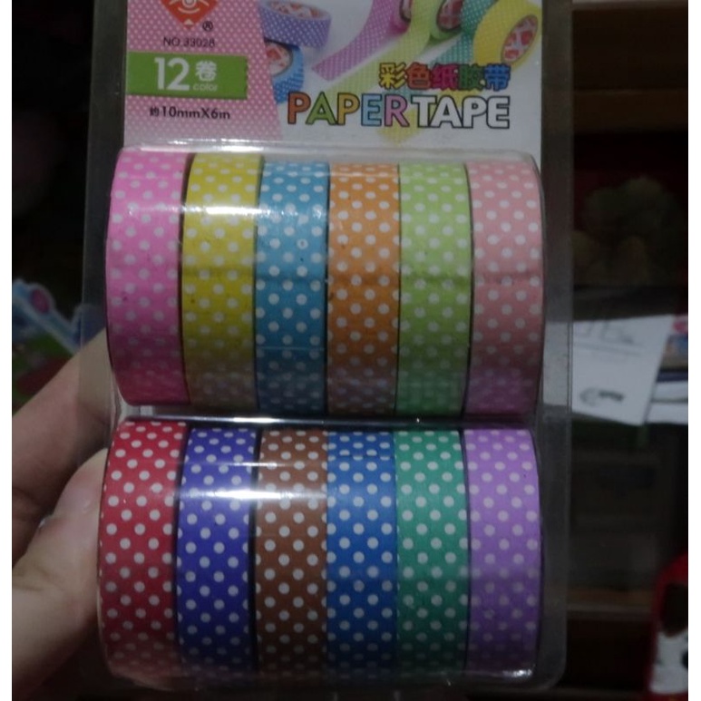 

PAPERTAPE 1 SET 12 WARNA