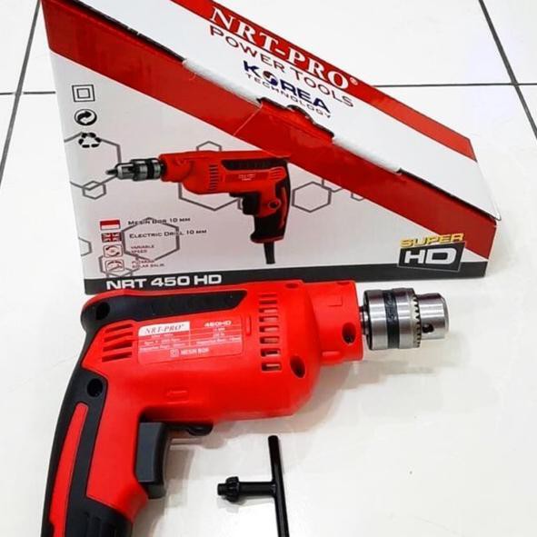 MESIN BOR TANGAN NRT 450HD 10MM TECHNOLOGY KOREA