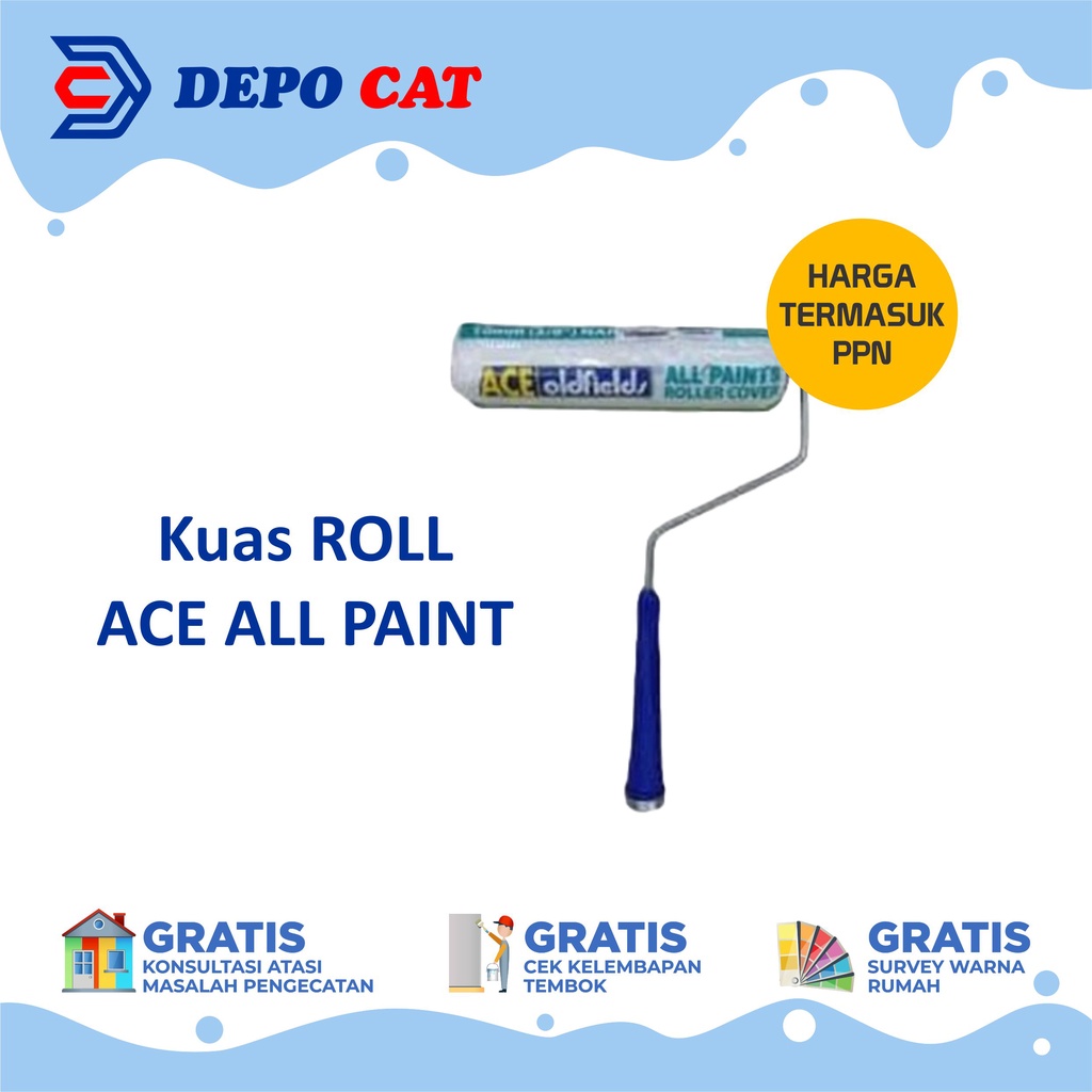 

Kuas Roll Cat Tembok & Cat Minyak | Roll ACE All Paint 9