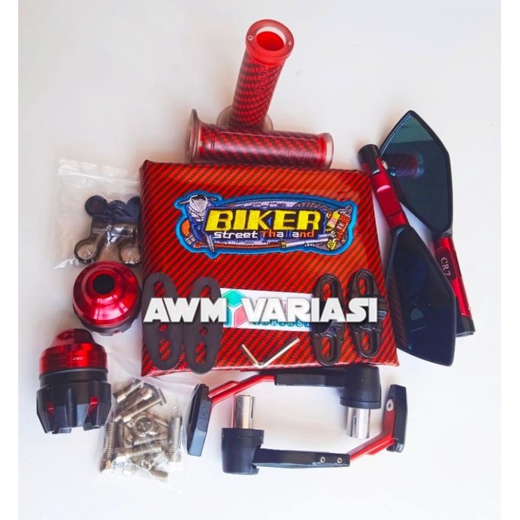 PROMO PAKET HEMAT(5 ITEM) KULIT JOK+SPION TOMOK V2+PROGAUT ROBOT+JALU AS+GRIP BAD CARBON UNIVERSAL