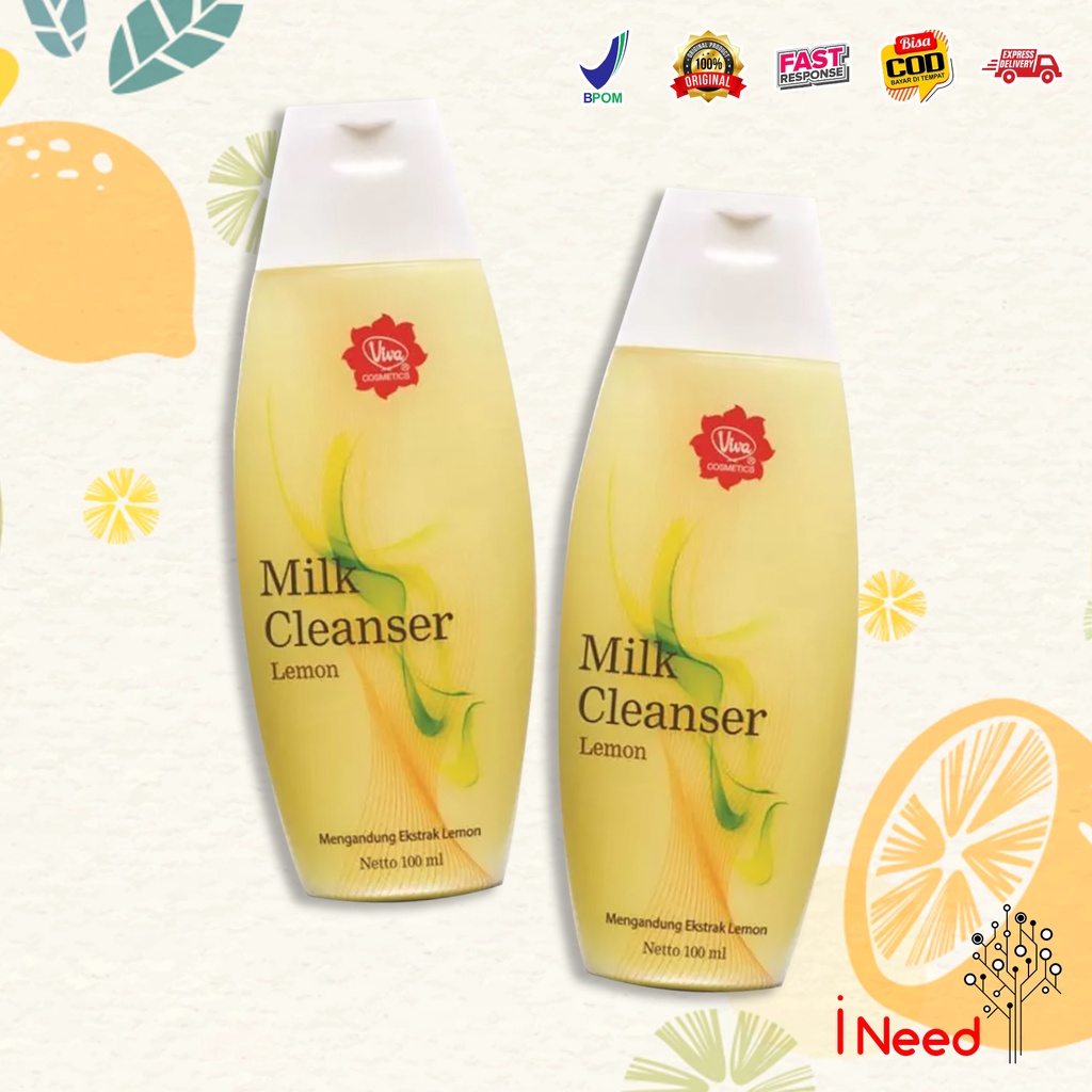 (INEED) BPOM Viva Milk Cleanser Lemon 100ml