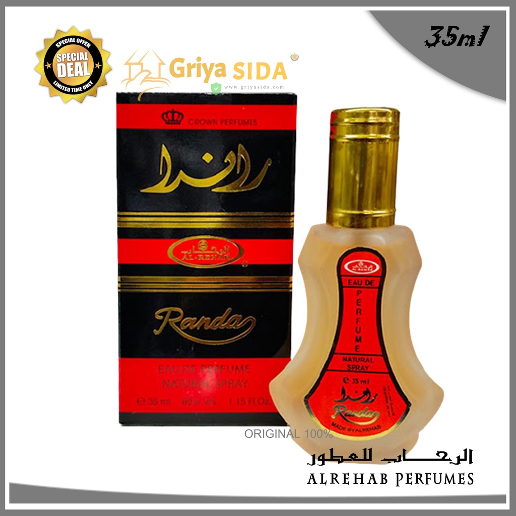 Parfum al rehab randa 35ml original minyak wangi alrehab aroma RANDA spray PROMO!