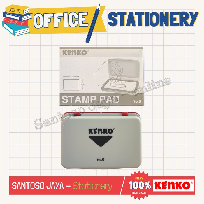 

Stamp Pad KENKO No. 0 - Bantalan / Bak Stempel / Tempat Tinta KENKO