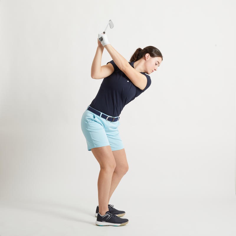 Baju polo golf wanita kaos golf wanita baju golf polo shirt navy blue