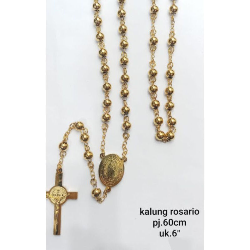 Kalung Rosario Emas Titanium18