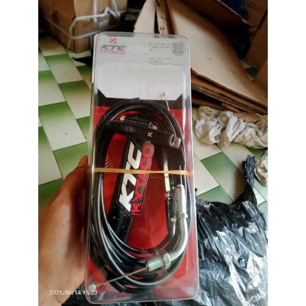 GAS SPONTAN KTC kytaco injeksi 2 KABEL KTC kytaco cocok buat semua motor  klx crf Mio fu