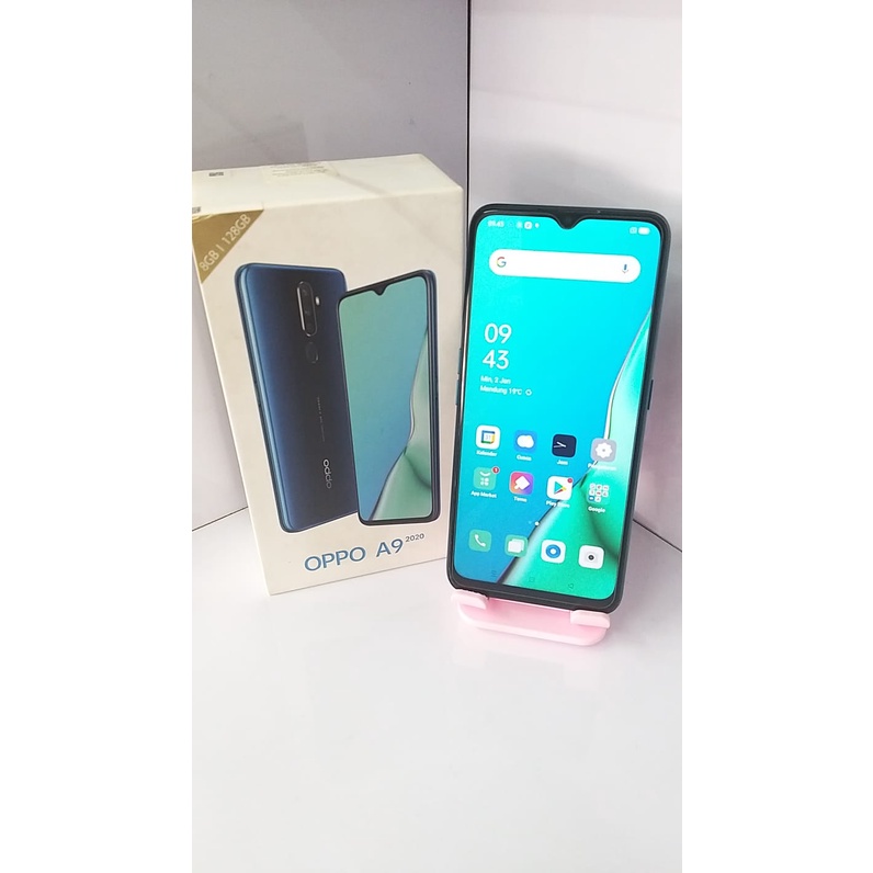 Jual OPPO A9 2020 8/128GB SECOND SEKEN BEKAS MULUS FULL SET ANDROID RAM