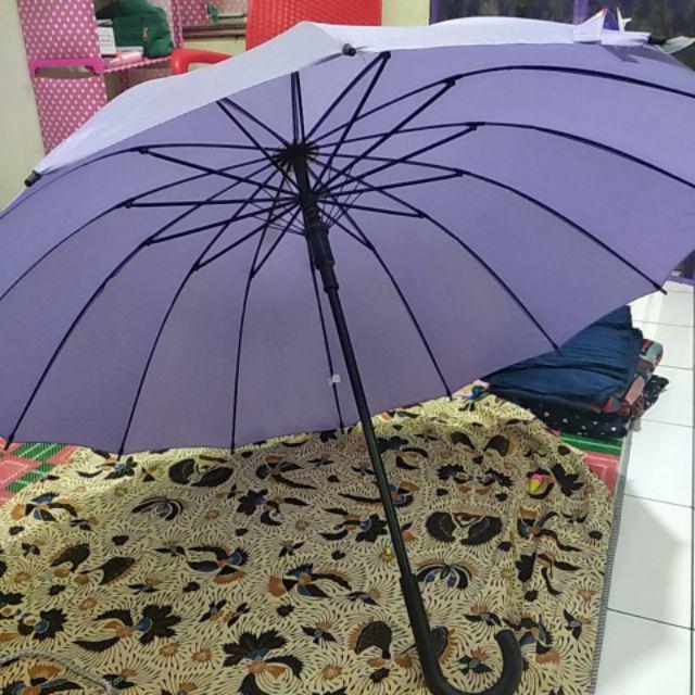 Payung Bahan Nylon Rangka 14 Jari Bahan Glossy Tebal