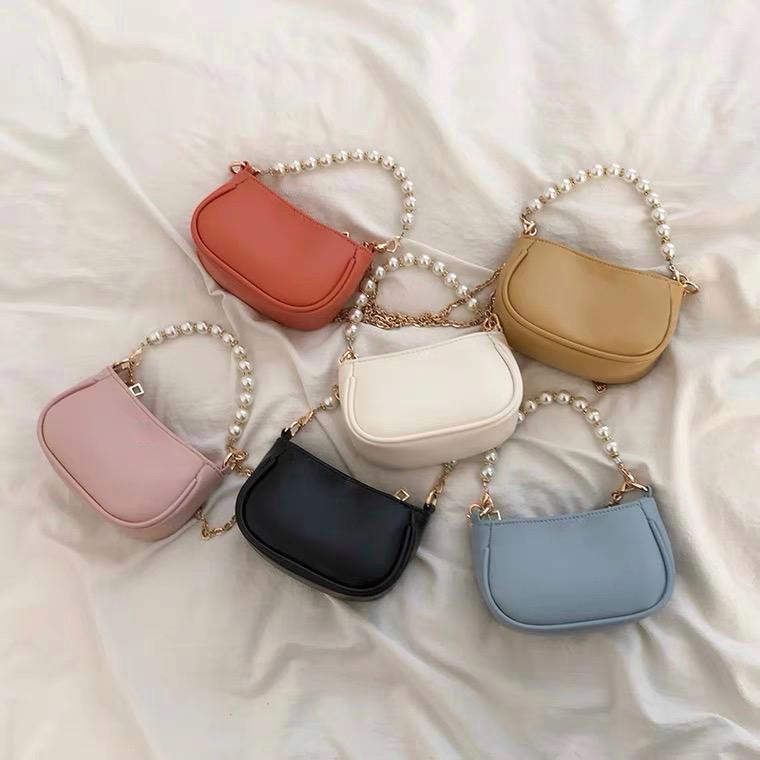 Tas Wanita Terbaru Shoulder Bag Wanita Vintage Mutiara