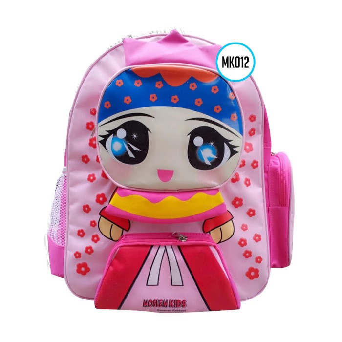 Tas Sekolah Ransel Anak SD Bag Backpack Back Pack Muslim Kids Karakter Strawberry MK 12