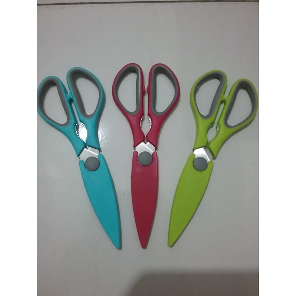Gunting Dapur / Gunting Sayur / Gunting Korea 21cm Bahan Stainless Steel
