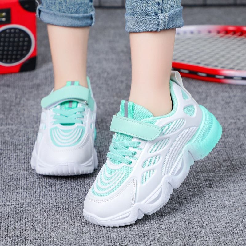 Sepatu sneakers import anak model terbaru warna warni terang size 26-37