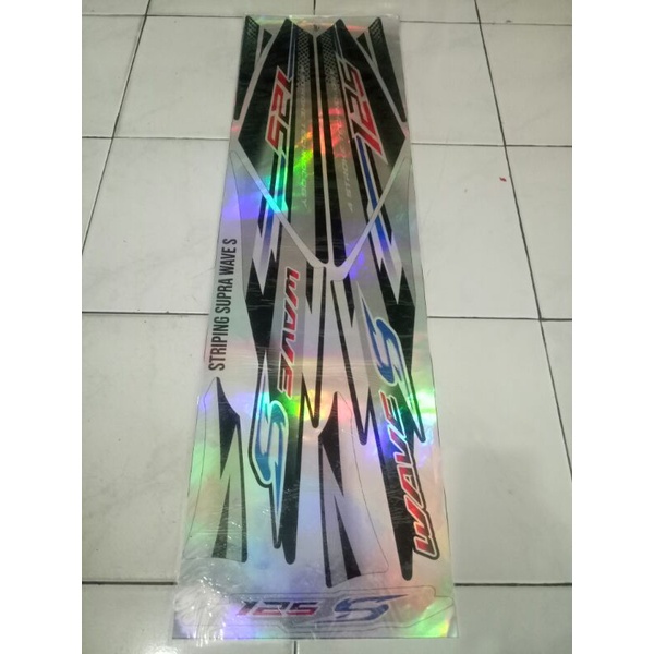 striping variasi (hologram)honda supra x 125 wave S