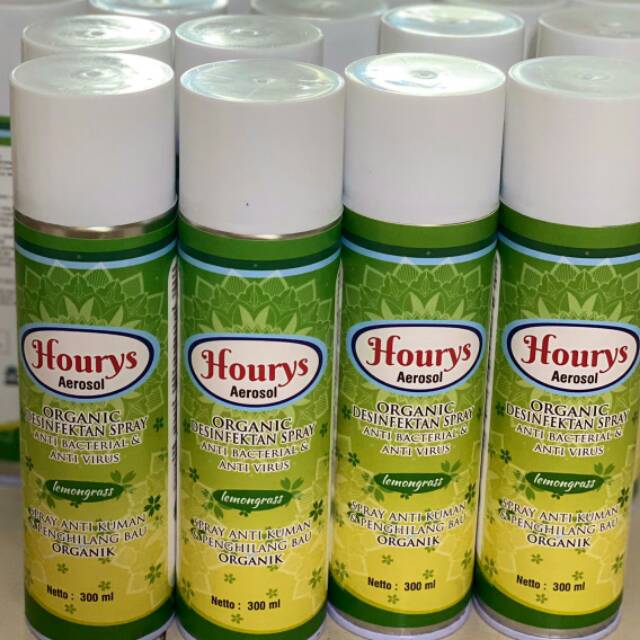 Free handsanitizer beli 2 Hourys disinfektan spray aerosol air spray antibakteri anti virus organik