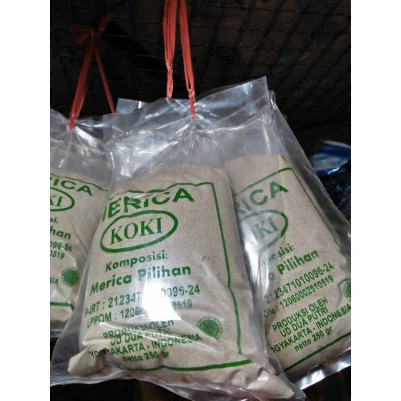 

Merica Bubuk Koki ( Lada Putih Halus ) white pepper powder