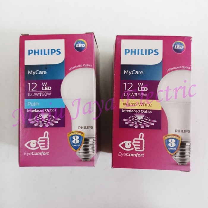 Bohlam Lampu LED Philips 12 w Watt Putih / Kuning Warm 12w 12watt