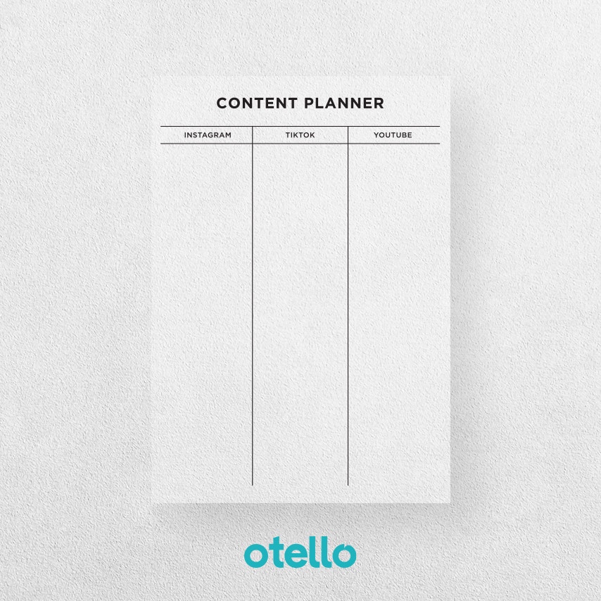 Content Planner Jadwal Konten Akrilik Custom Schedule Acrylic Agenda Dinding Acrilic Kantor Kerja