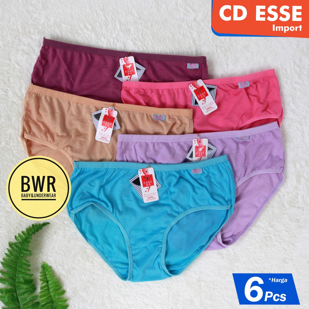 [ 6pc ] CD ESSE / Navacita Dewasa | Celana Dalam Wanita Dewasa Berkualitas - Bwr