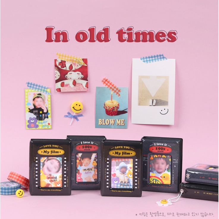 Album Foto 3inch Gaya Hollywood 40slot Mini Photocard Film Star Film Photo Card Collection Book