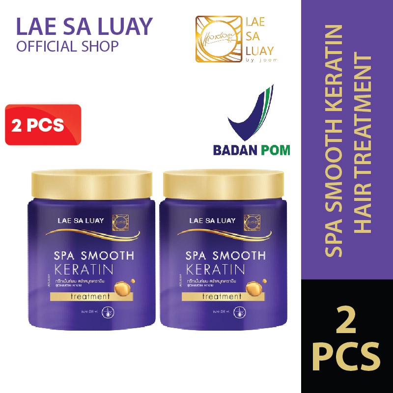 Jual 2PC Lae Sa Luay Hair Spa Smooth Keratin / Masker Rambut
