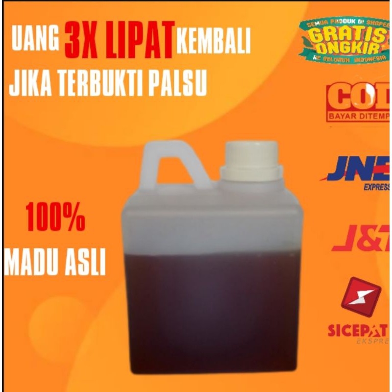 

madu no label 500gr asli murni herbal zuriat hutan kalimantan baduy odeng uray hitam pahit murah