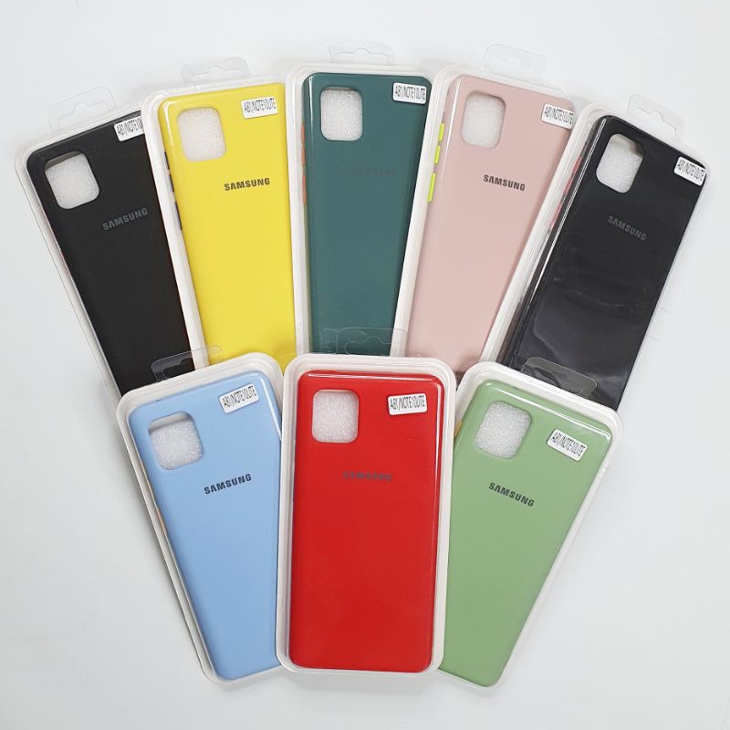 Samsung Galaxy Note 10 Lite / M60S / A81 Macaron Tone Case / Silicone Macaron Colour Side button