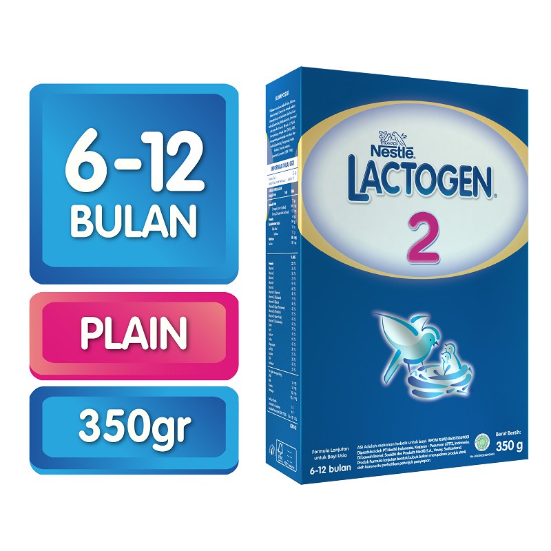 Nestle Lactogen 2 Susu Formula 6-12 Bulan Box 180 | 350 | 750 GR