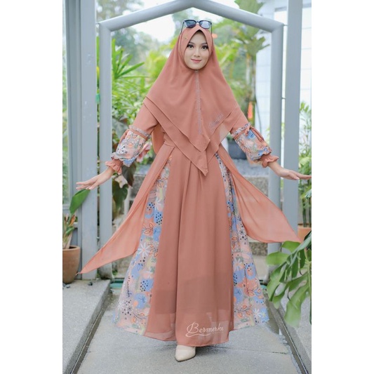 BISA COD | MARWAH KERTAS ORI BY BERMERKS | GAMIS FULL CERUTY BUNGA KODE MARWAH | GAMIS MARWAH KERTAS