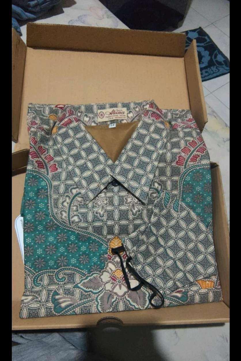 Baju Batik Solo Jawa Slim Fit Premium Kemeja Batik Furing Pria Lengan Panjang Slimfit Modern Pcw015