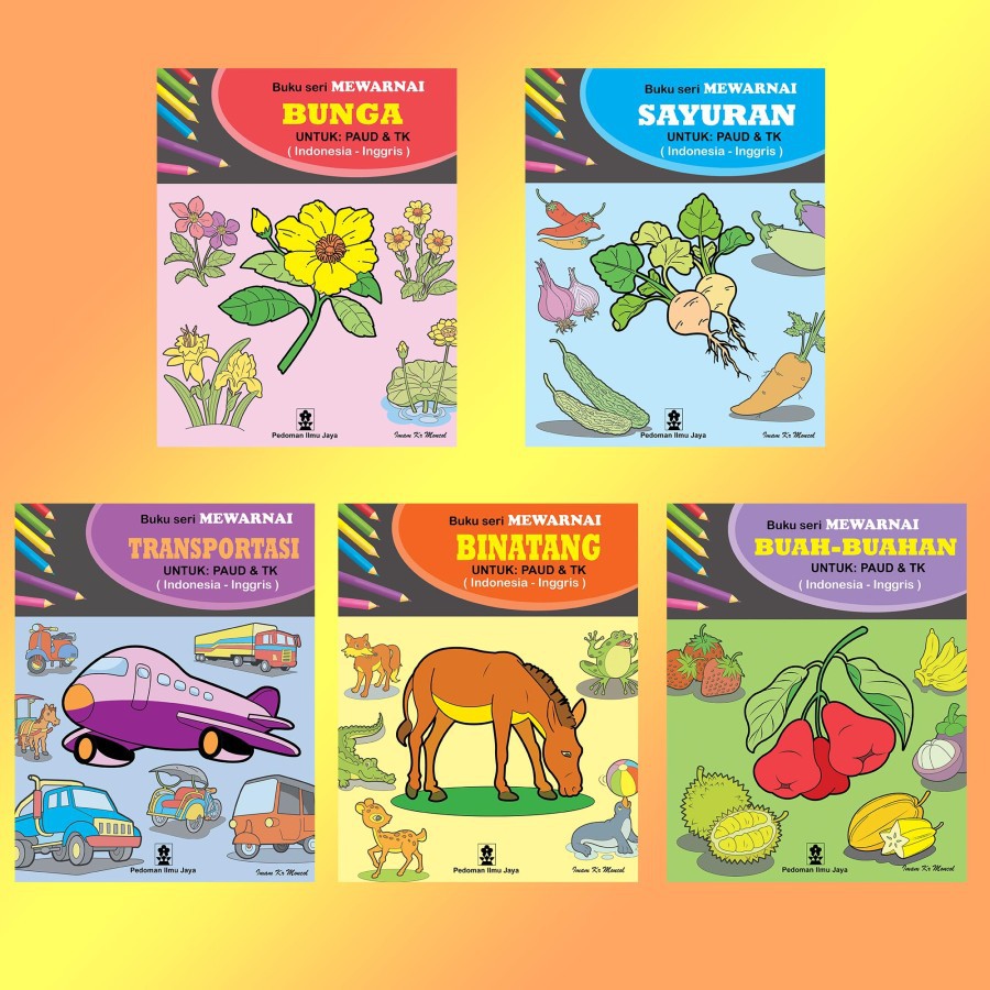 Buku Mewarnai Anak Paud&Tk Tematik