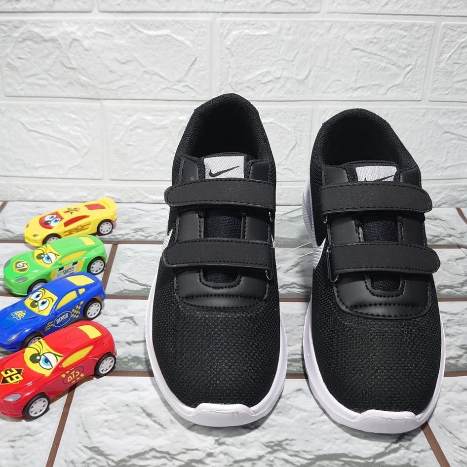 Model Baru.. Sepatu Sekolah Anak Laki Laki Perempuan Tanpa Tali