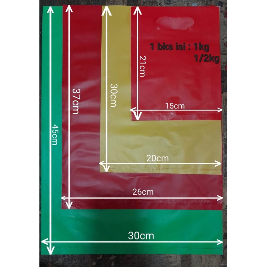 [MEDAN] PLASTIK PACKAGING /OLSHOP /SHOPPING BAG WARNA RANDOM