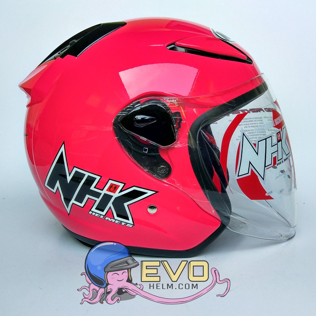 NHK R6 SOLID Half Face - Single Visor MAGENTA