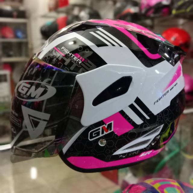 HELM GM FIGHTER 911 WHITE PINK