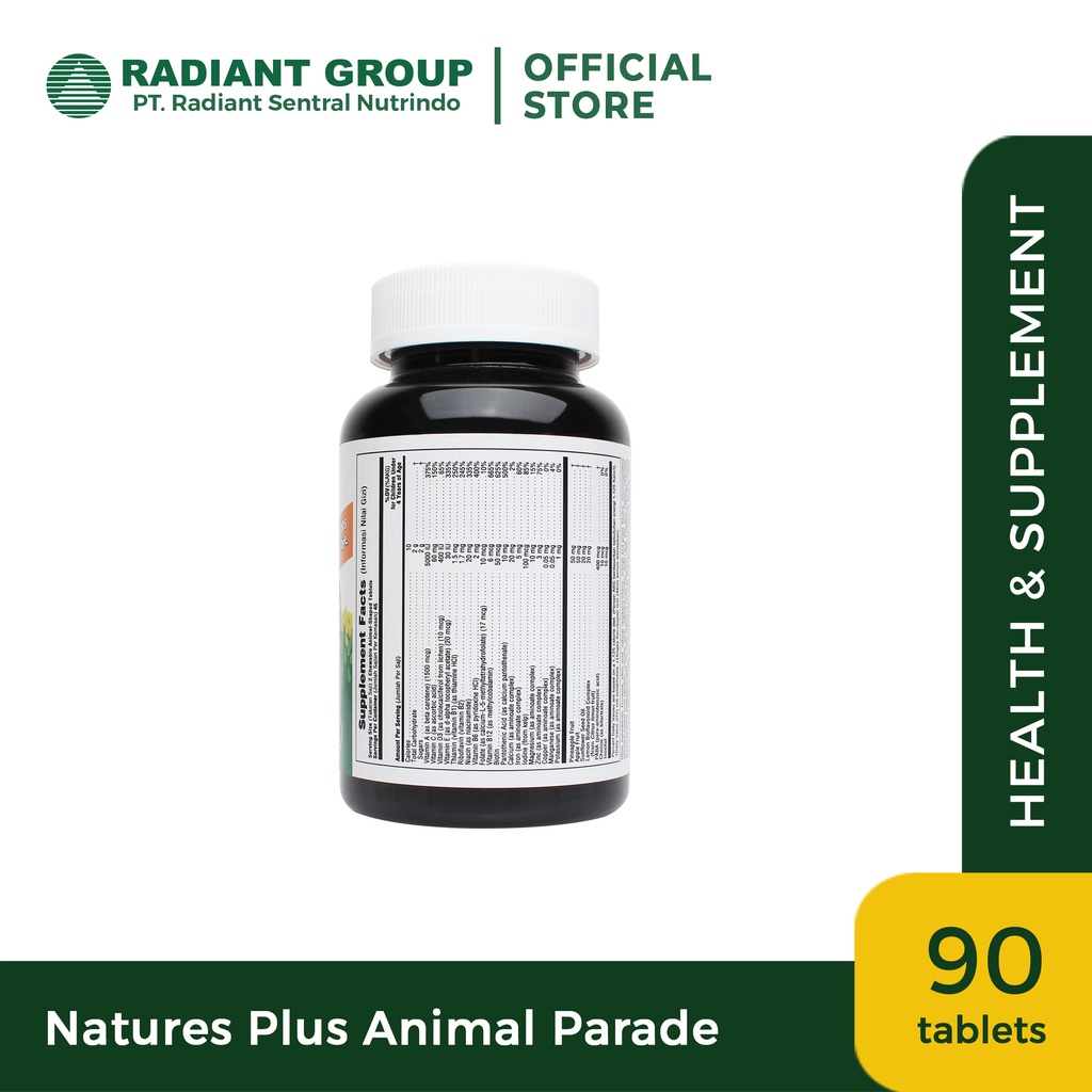 NATURE'S PLUS ANIMAL PARADE ISI 90 TABLET KUNYAH