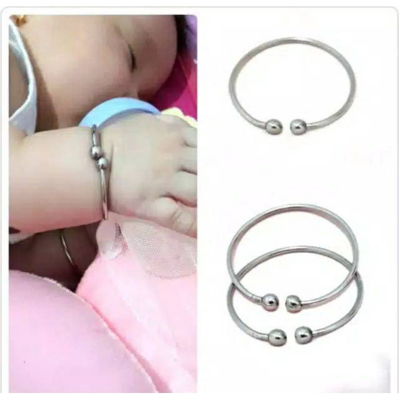 Gelang monel anak bayi/besi putih/prempuan/pria