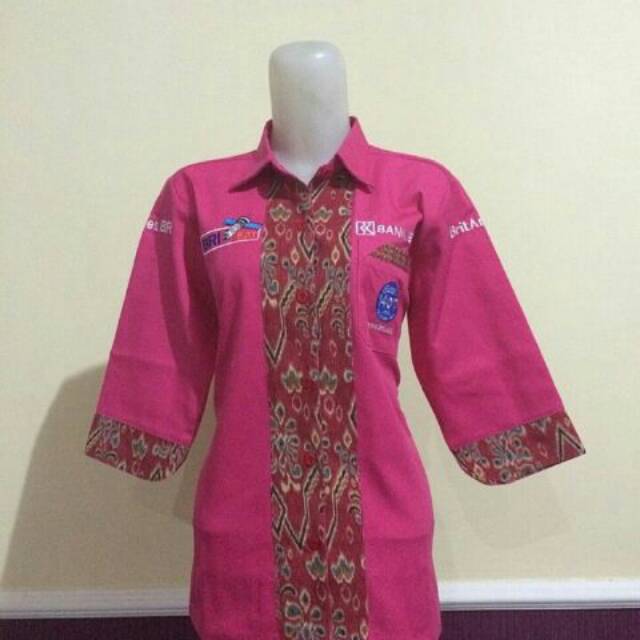 Baju Bengkel BRI/ Seragam BRI/ Seragam Bordir/ Seragam Kerja
